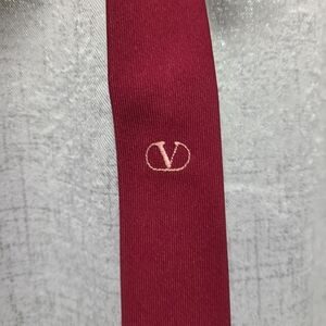 vintage Valentino‎ chemises tie Burgundy